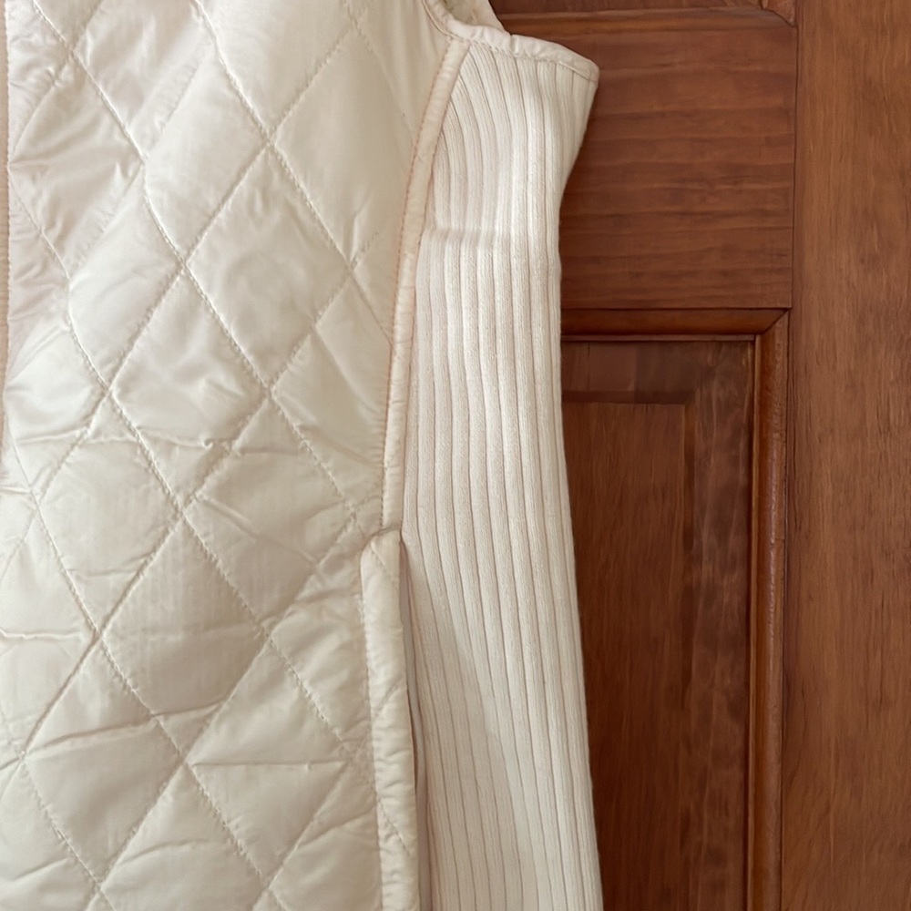 L.L. BEAN vest size S peach yellow fleece lined womens - Picture 7 of 8
